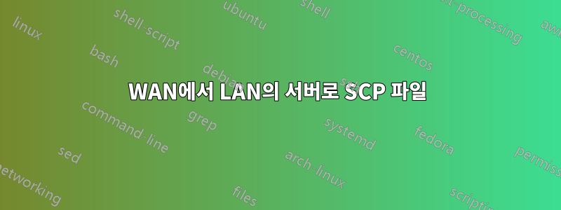 WAN에서 LAN의 서버로 SCP 파일