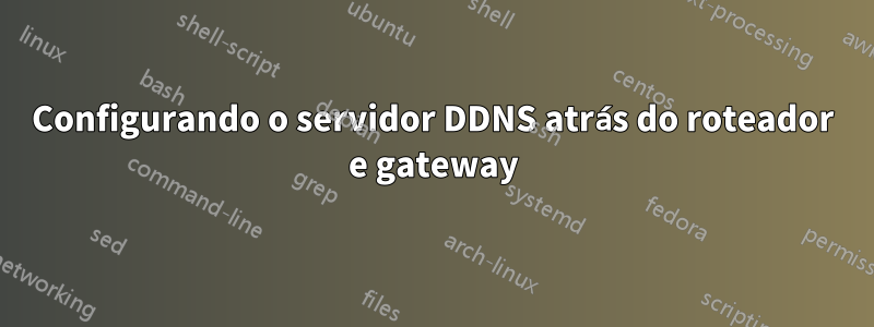 Configurando o servidor DDNS atrás do roteador e gateway