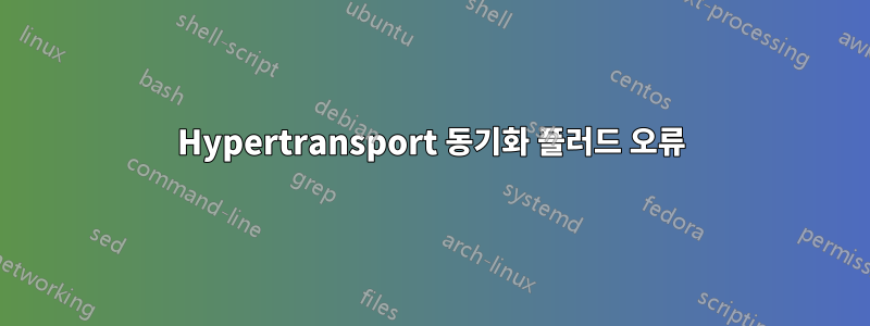 Hypertransport 동기화 플러드 오류