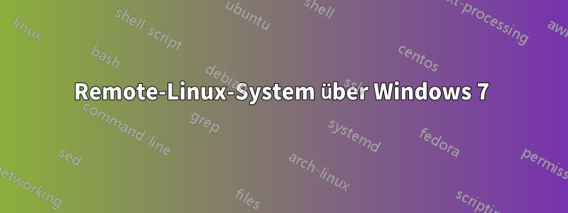 Remote-Linux-System über Windows 7