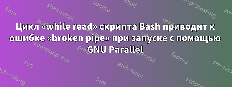 Цикл «while read» скрипта Bash приводит к ошибке «broken pipe» при запуске с помощью GNU Parallel