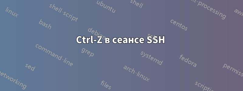 Ctrl-Z в сеансе SSH