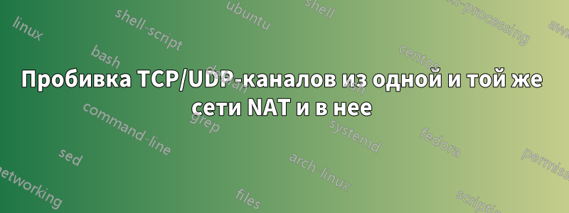 Пробивка TCP/UDP-каналов из одной и той же сети NAT и в нее