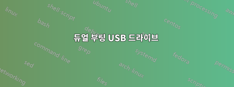 듀얼 부팅 USB 드라이브