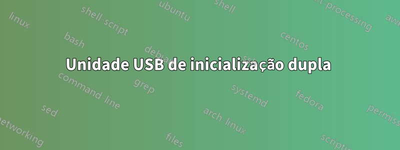 Unidade USB de inicialização dupla