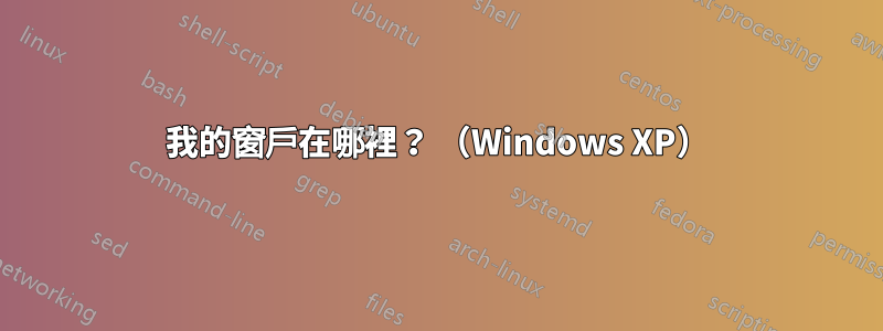 我的窗戶在哪裡？ （Windows XP）