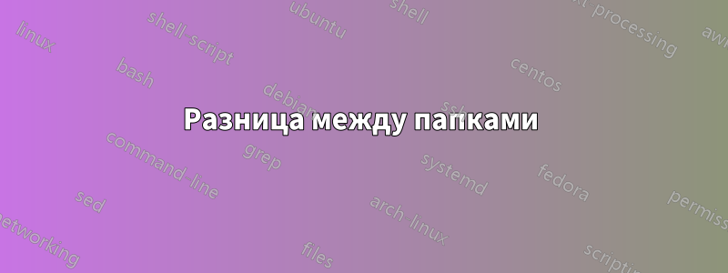 Разница между папками