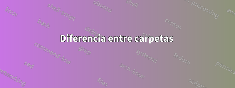 Diferencia entre carpetas