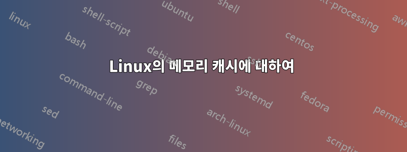 Linux의 메모리 캐시에 대하여