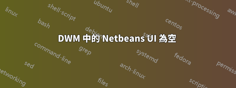 DWM 中的 Netbeans UI 為空