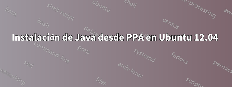 Instalación de Java desde PPA en Ubuntu 12.04