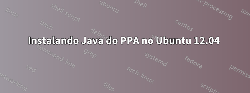 Instalando Java do PPA no Ubuntu 12.04