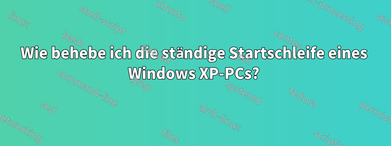 Wie behebe ich die ständige Startschleife eines Windows XP-PCs?