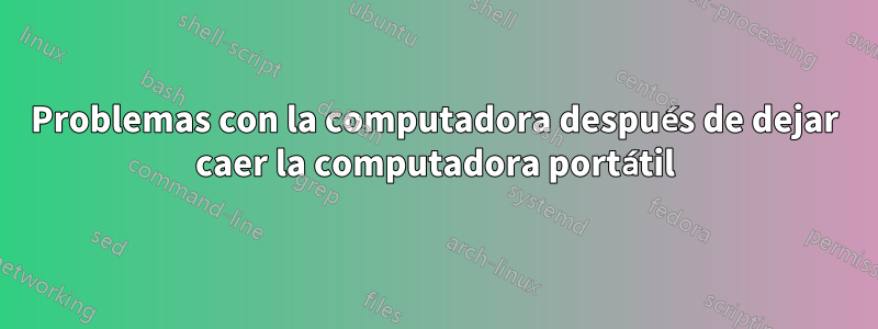 Problemas con la computadora después de dejar caer la computadora portátil