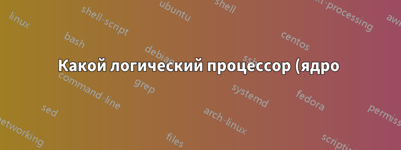 Какой логический процессор (ядро) принадлежит какому сокету?
