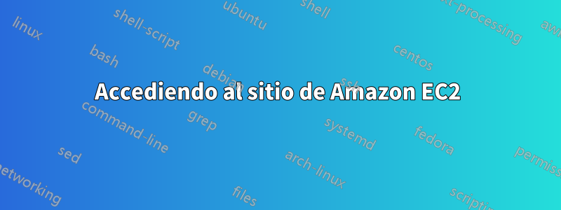 Accediendo al sitio de Amazon EC2