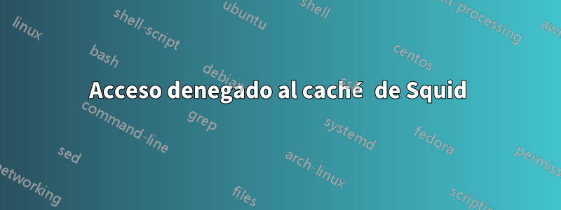 Acceso denegado al caché de Squid