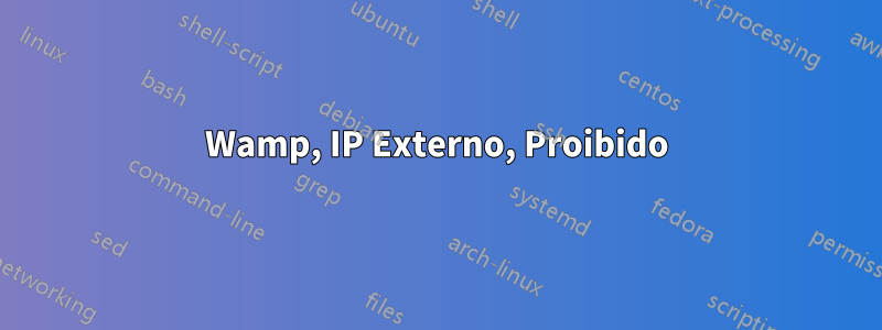 Wamp, IP Externo, Proibido