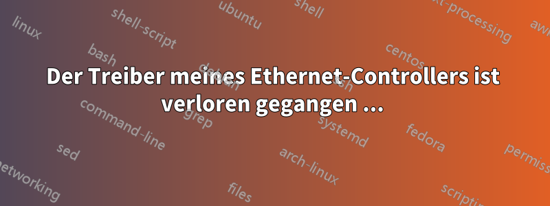 Der Treiber meines Ethernet-Controllers ist verloren gegangen ...
