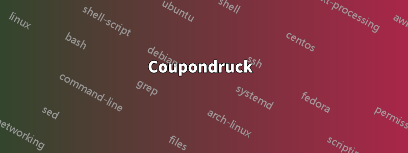 Coupondruck 