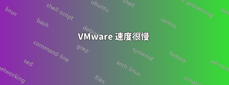 VMware 速度很慢