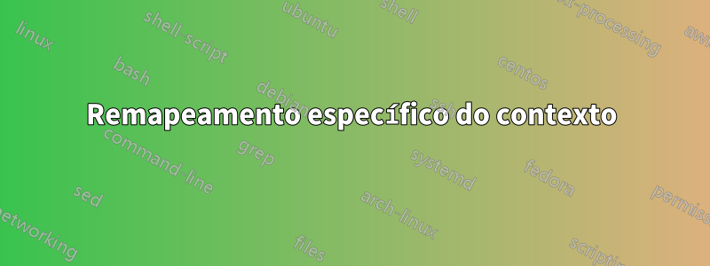 Remapeamento específico do contexto