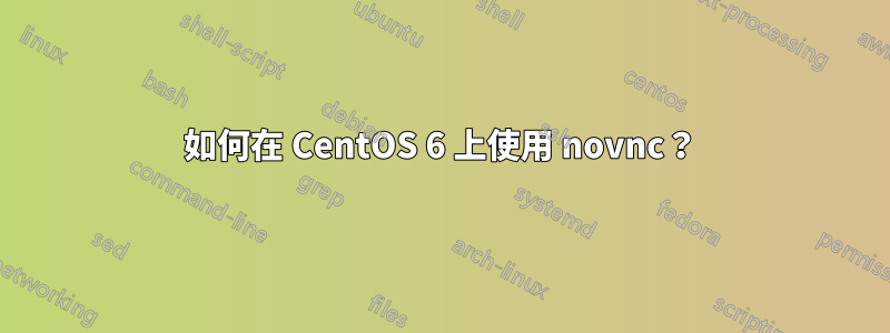 如何在 CentOS 6 上使用 novnc？