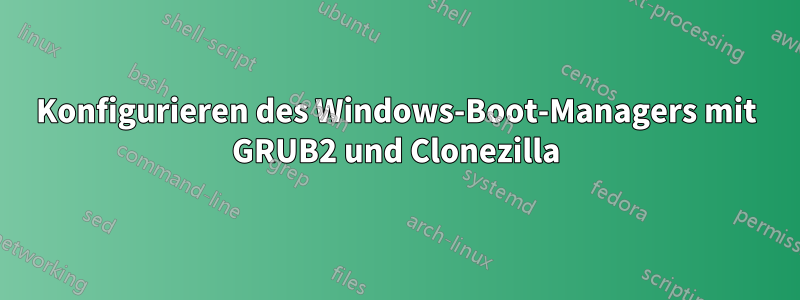 Konfigurieren des Windows-Boot-Managers mit GRUB2 und Clonezilla