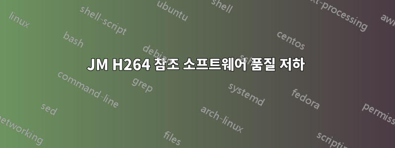 JM H264 참조 소프트웨어 품질 저하