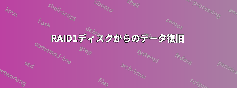 RAID1ディスクからのデータ復旧