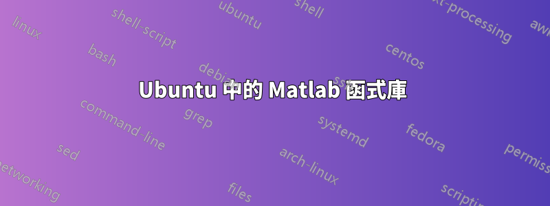 Ubuntu 中的 Matlab 函式庫