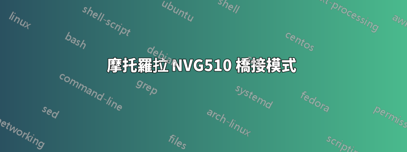 摩托羅拉 NVG510 橋接模式