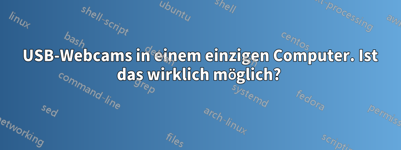 50 USB-Webcams in einem einzigen Computer. Ist das wirklich möglich?