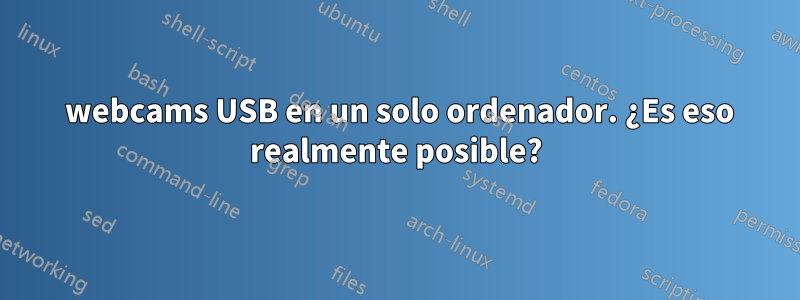 50 webcams USB en un solo ordenador. ¿Es eso realmente posible?