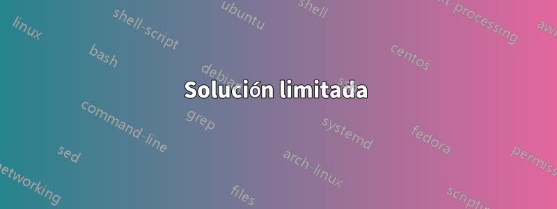 Solución limitada