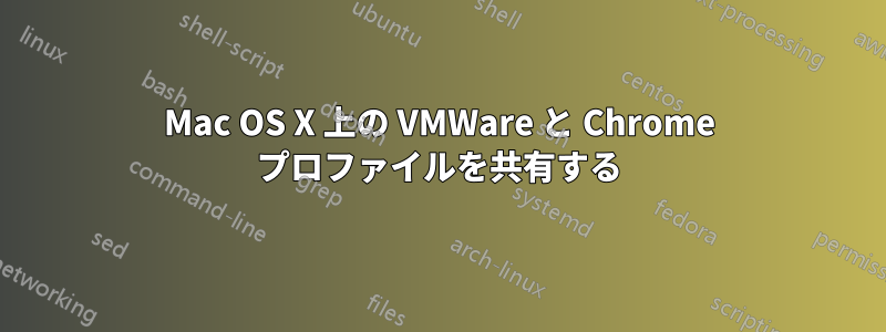 Mac OS X 上の VMWare と Chrome プロファイルを共有する