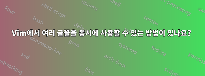 Vim에서 여러 글꼴을 동시에 사용할 수 있는 방법이 있나요?