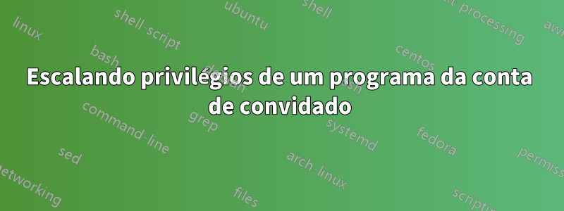 Escalando privilégios de um programa da conta de convidado