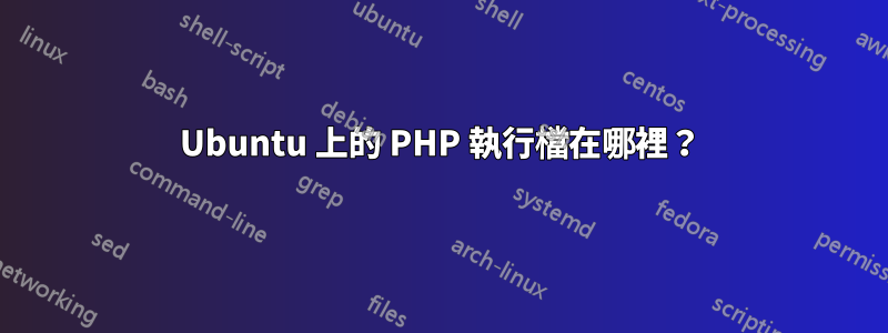 Ubuntu 上的 PHP 執行檔在哪裡？