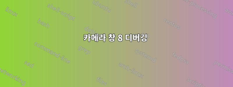 카메라 창 8 디버깅