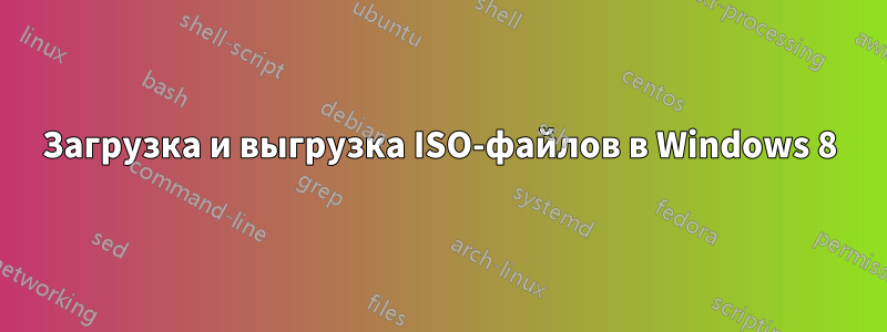 Загрузка и выгрузка ISO-файлов в Windows 8