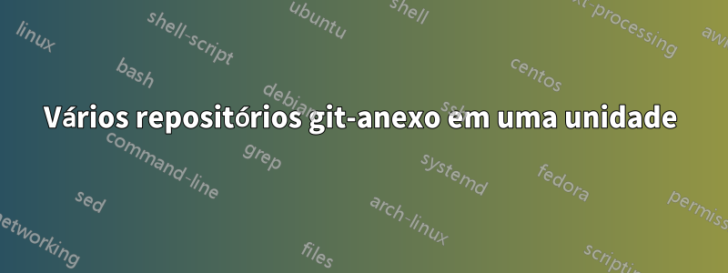 Vários repositórios git-anexo em uma unidade