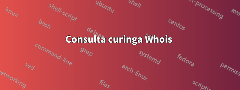 Consulta curinga Whois