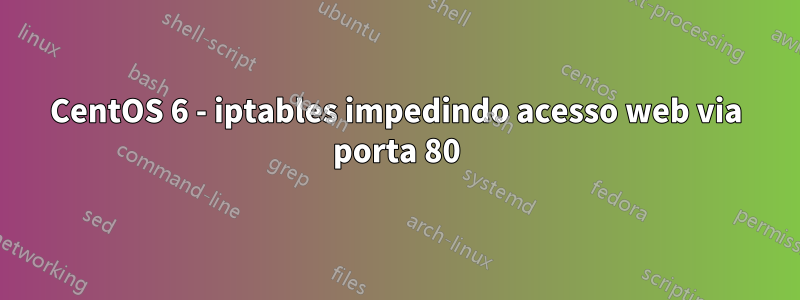 CentOS 6 - iptables impedindo acesso web via porta 80