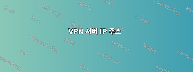 VPN 서버 IP 주소 