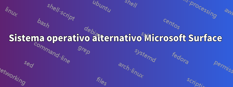 Sistema operativo alternativo Microsoft Surface