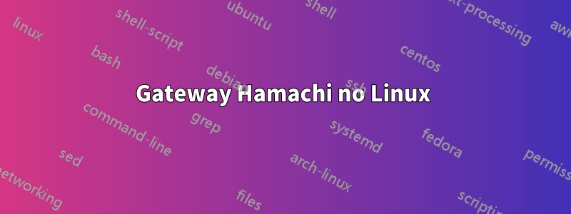 Gateway Hamachi no Linux