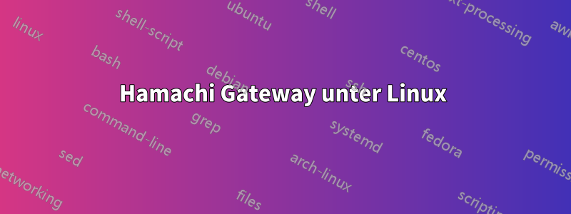 Hamachi Gateway unter Linux