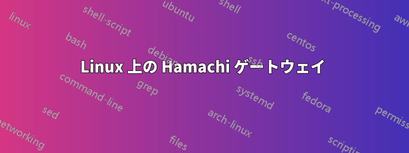 Linux 上の Hamachi ゲートウェイ