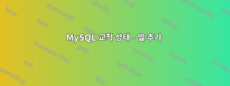 MySQL 교착 상태 - 열 추가